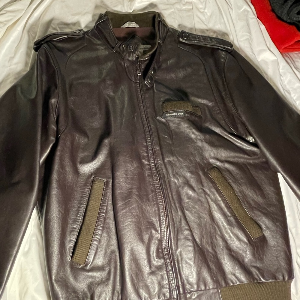 Vintage Members Only Leather Jacket
